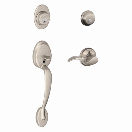 Schlage RH Plymouth Avanti Lever DBL CYL Handle Tr F62PLY619AVARH